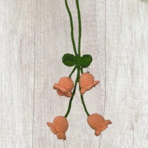 Crochet Bell-Shaped Bag Charm Keychain (Pack of 1)